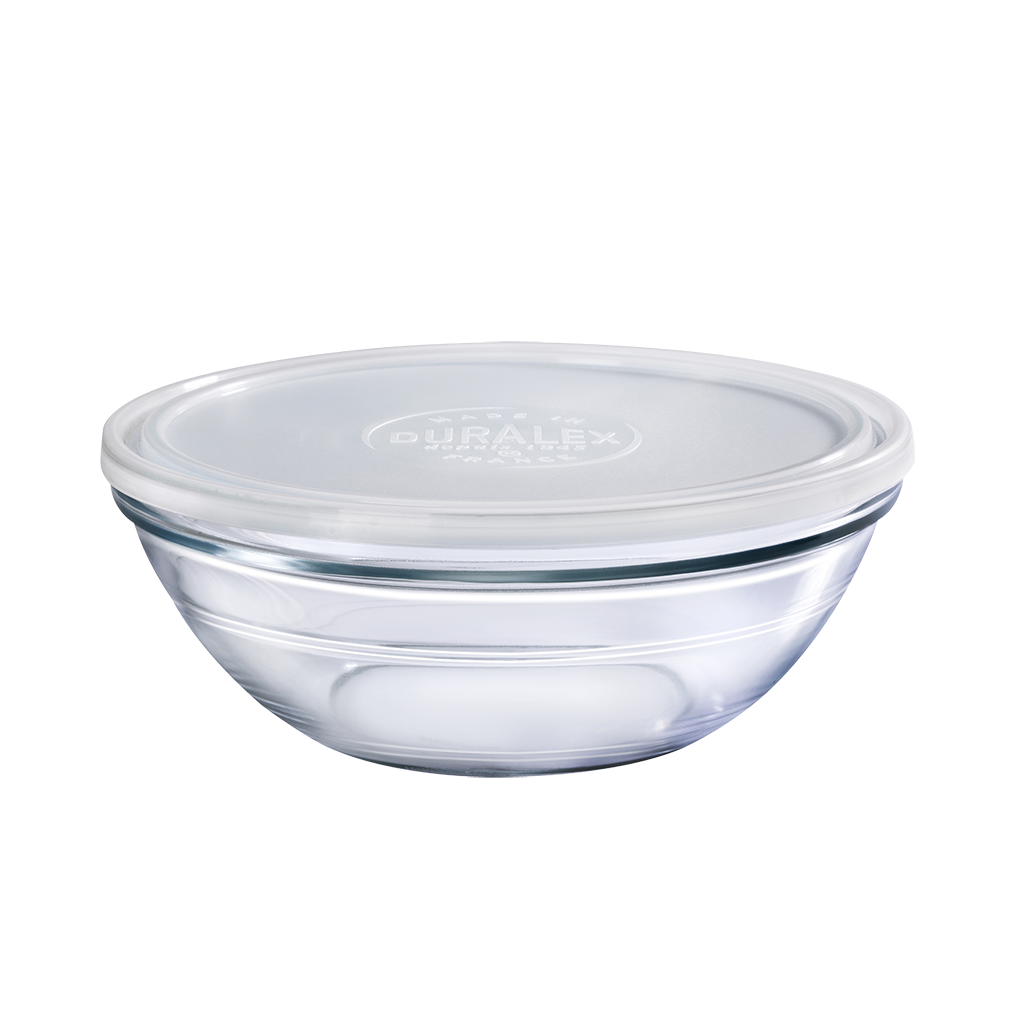 Freshbox - Boite de conservation transparente ronde  avec Couvercle