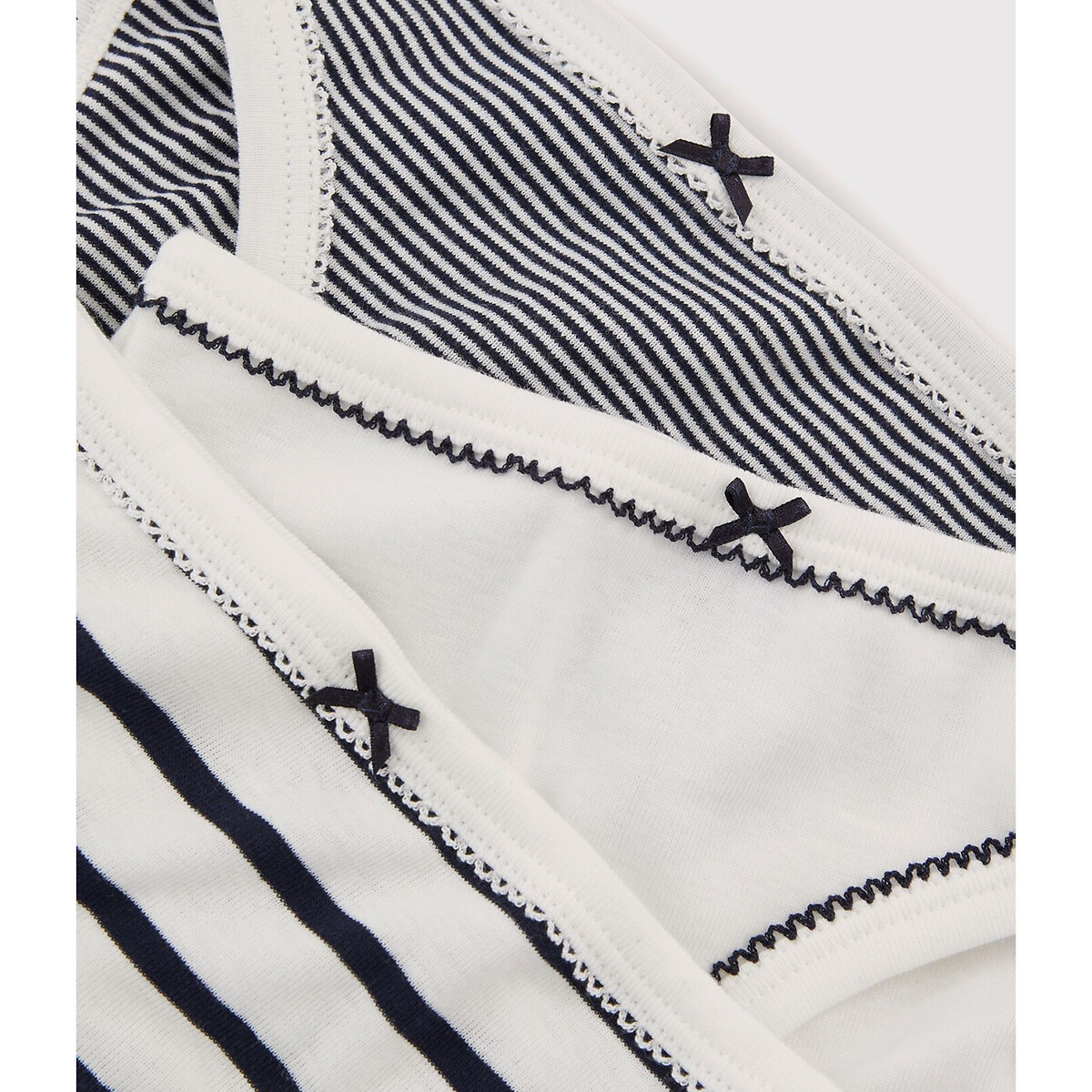 PETIT BATEAU<br>Conjunto de 3 cuecas de algodão
