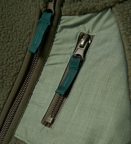 Name It Fleecejacke - Teddy - NmmBuster - Dusty Olive