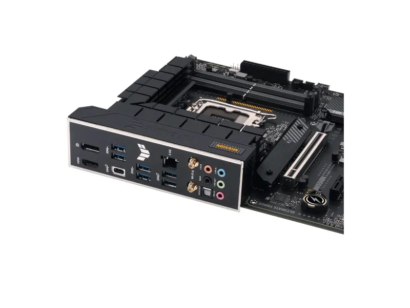 ASUS TUF GAMING H770-PRO WIFI - Bundkort - ATX - LGA1700 sokkel - H770 Chipset - USB-C 3.2 Gen 2x2, USB 3.2 Gen 2, USB 3.2 Gen 1, USB-C 3.2 Gen 1 - 2.5 Gigabit LAN, Wi-Fi 6, Bluetooth - onboard grafik (CPU påkrævet) - HD Audio (8-kanaler)