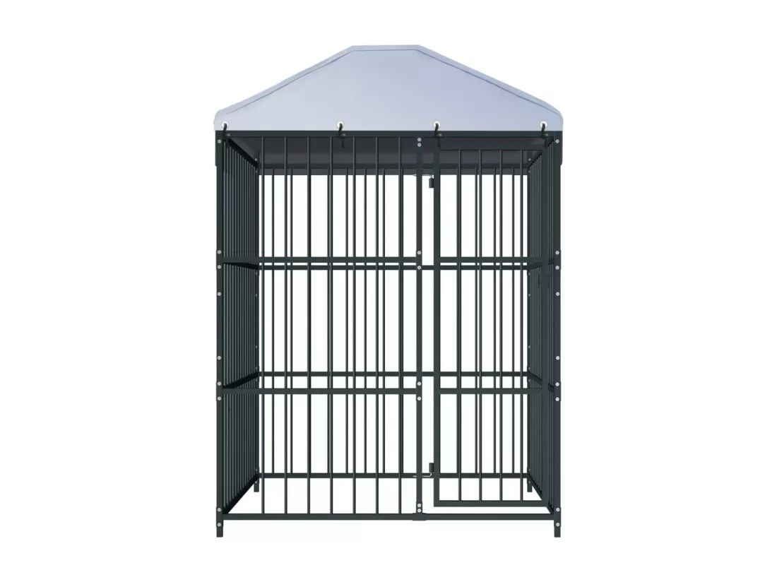 Chenil extérieur cage enclos 150 x 150 x 210 cm 02_0000323