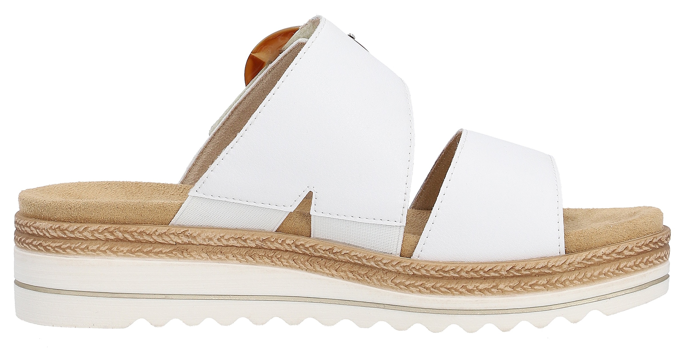 Remonte Pantolette  , Keilabsatz, Sommerschuh, Schlappen mit Zierschnalle
