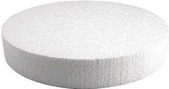 Rayher - Piepschuim Schijf - Wit - 20 cm Ø - Hoogte 4 cm - Ideaal als Taartdummy