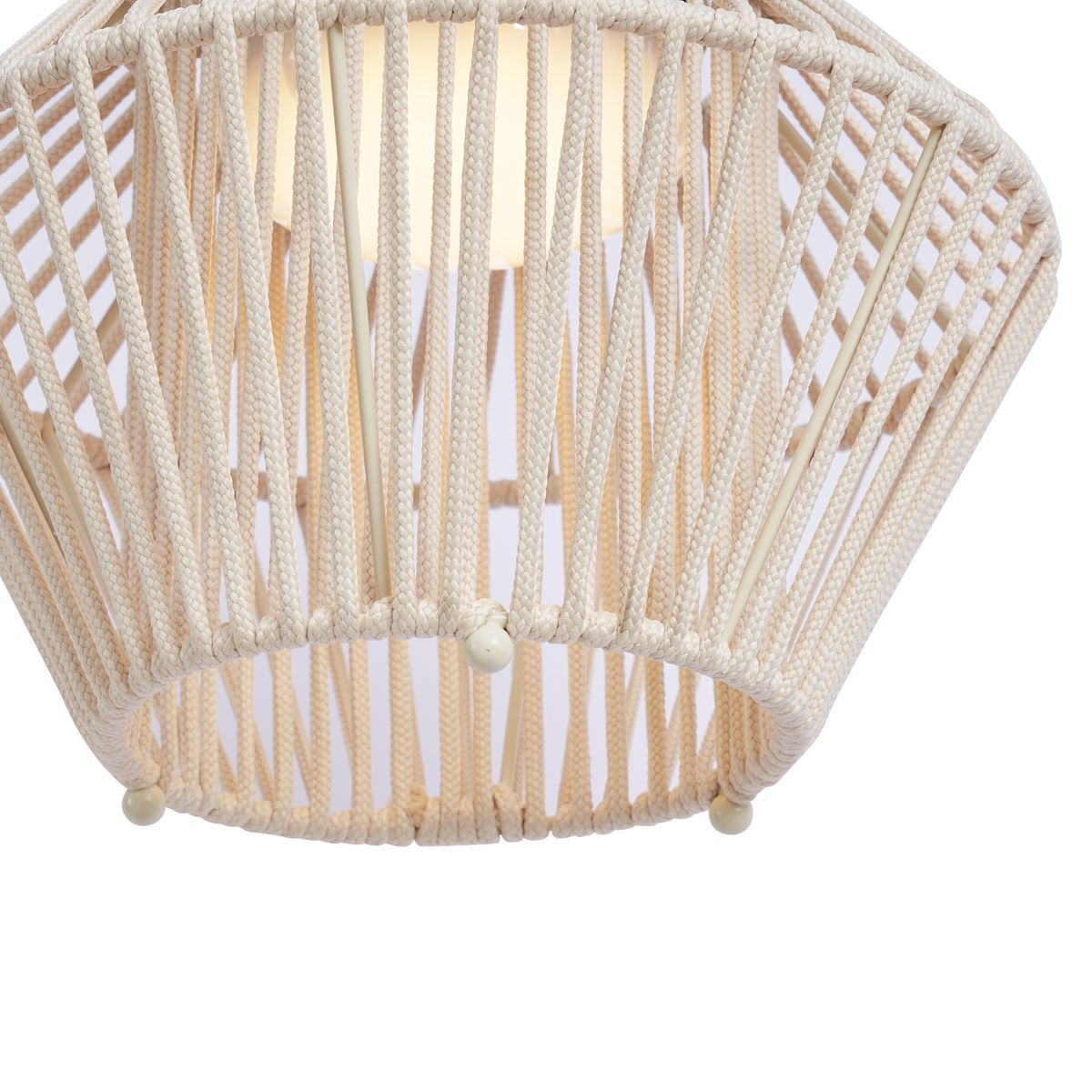 Bohemian tafellamp beige incl. LED 3-staps dimbaar IP54 solar oplaadbaar - Duco
