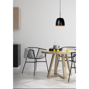 Lucide hanglamp Nolan zwart Ø24 cm