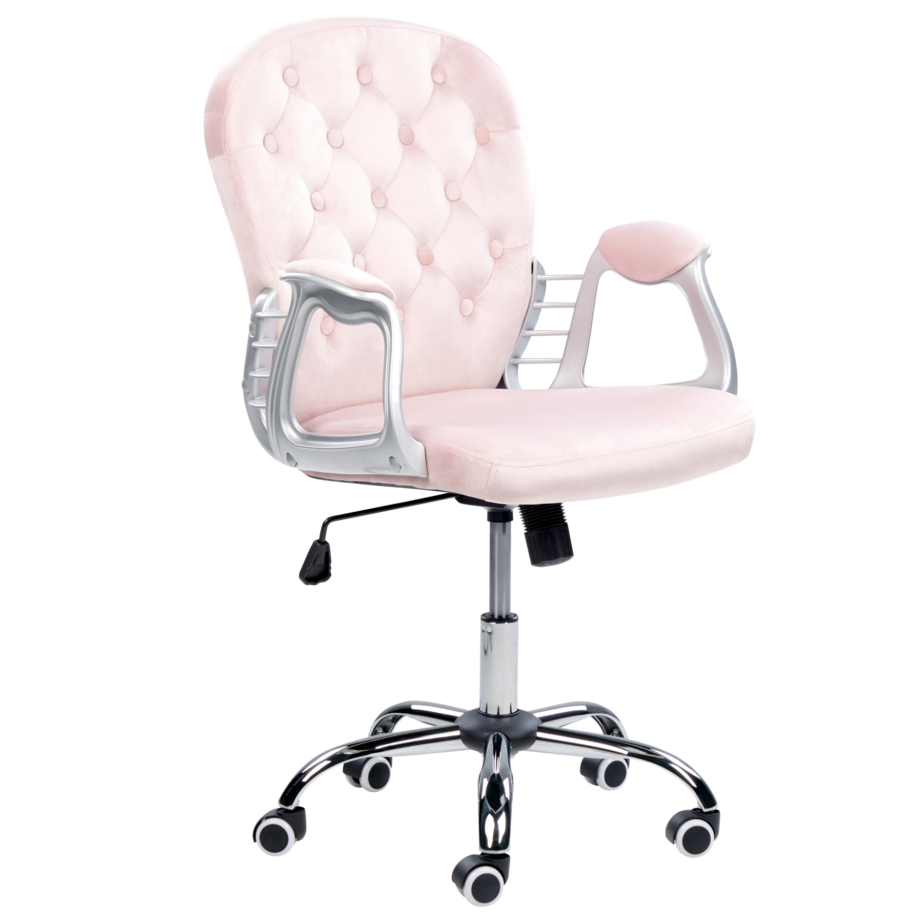 Beliani - PRINCESS - Bureaustoel - Roze - Fluweel