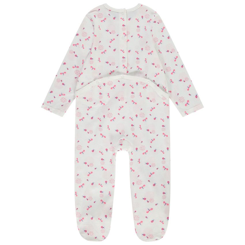 Lot de 2 dors-bien en jersey print coccinelle pour bébé fille - Rose