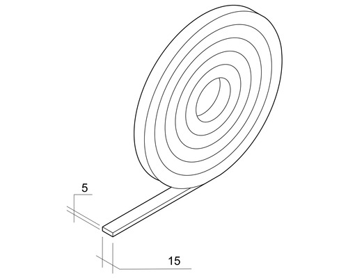 Afdichtingstape Rotheigner 15x5 mm lengte 2 m