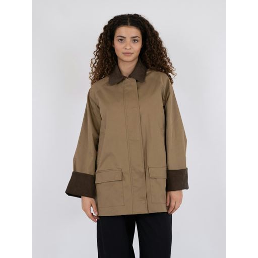 Neo Noir Anastacia Cord Jakke, Khaki, 40