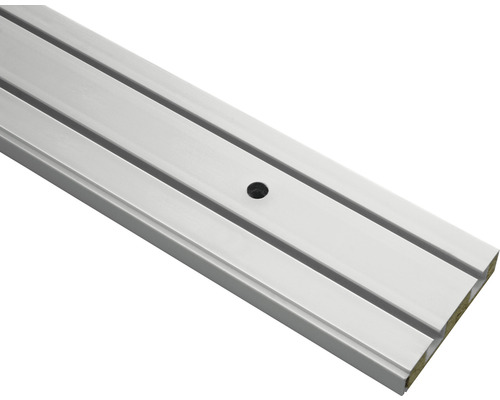 GE2 gordijnrail met profiel voor volantmontage, wit, 2-sporen, 120 cm
