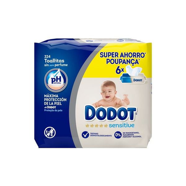 Dodot Toalhitas Sensitive 324 un.