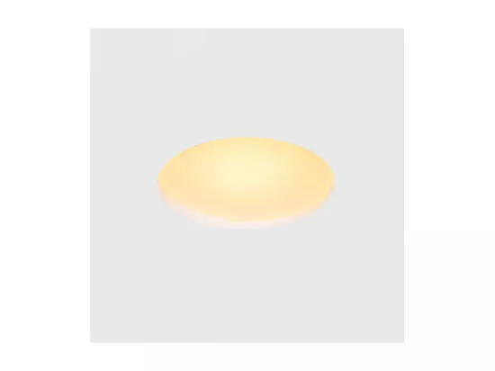 Collerette Downlight Intégration Plâtre/Pladur Ronde pour Ampoule LED GU10/GU5.3 Coupe Ø133 mm Blanc