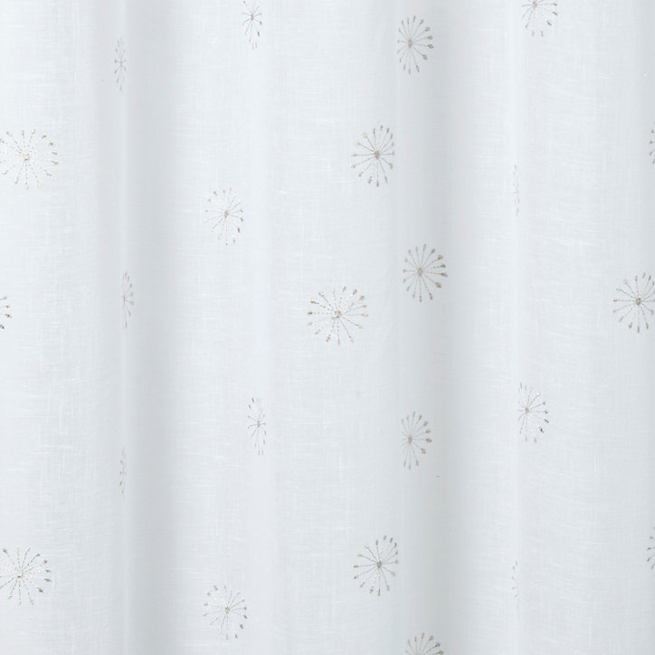 Voilage GoodHome Jaspe gris l.140 x H.260 cm