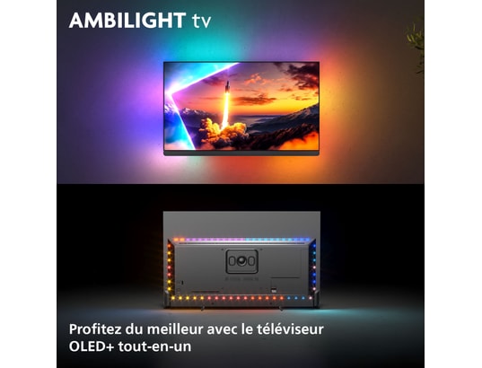 PHILIPS - TV OLED 4K 164 cm 65OLED910 OLED+ 144Hz - Ambilight