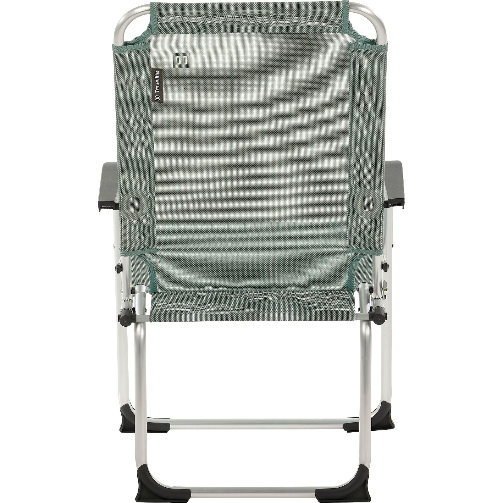 TRAVELLIFE Campingstuhl Como Compact Camping Faltstuhl Klappstuhl Hohe Lehne Alu Farbe: Gentle green