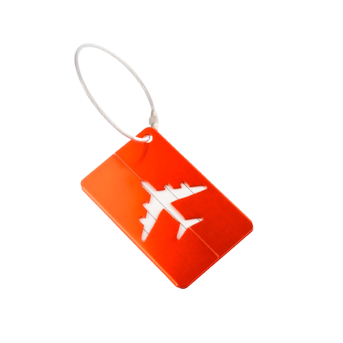 (11er Set) Aluminium Kofferanhänger Gepäck Etiketten Luggage Tag mit Adressschild - Bunt