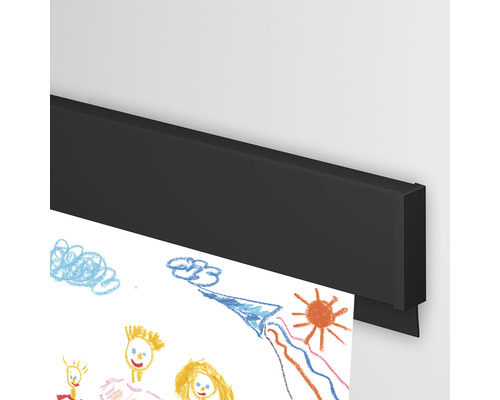 Posterbar Info Rail 100 cm zwart