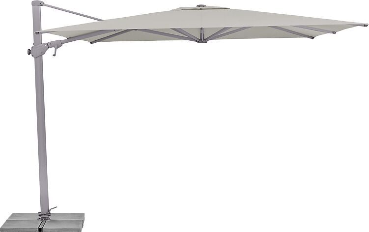 Suncomfort by Glatz VARIOFLEX Sonnenschirm - Hellgrau / B: 300.0 cm x T: 300.0 cm x H: 255.0 cm