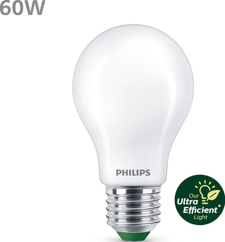 Philips Ultra Efficient LED lamp Mat - 60 W - E27 - Koelwit licht