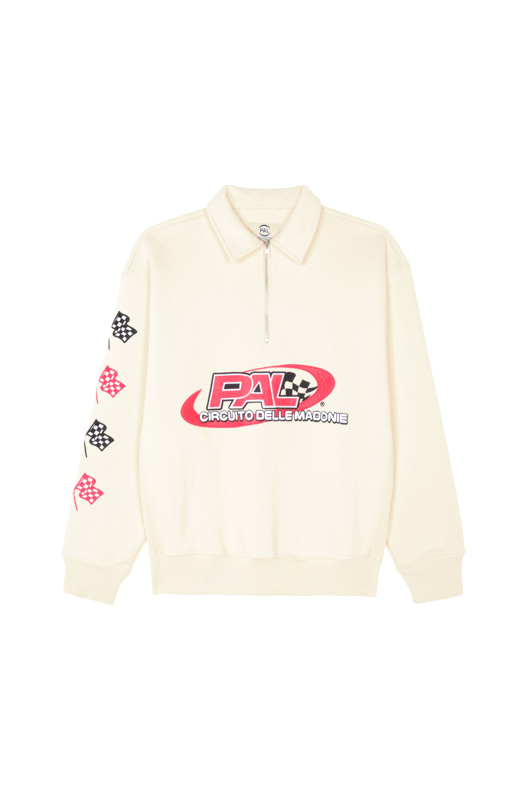 PAL SPORTING GOODS Sweatshirt zippé Racing Group Half Zip Beige