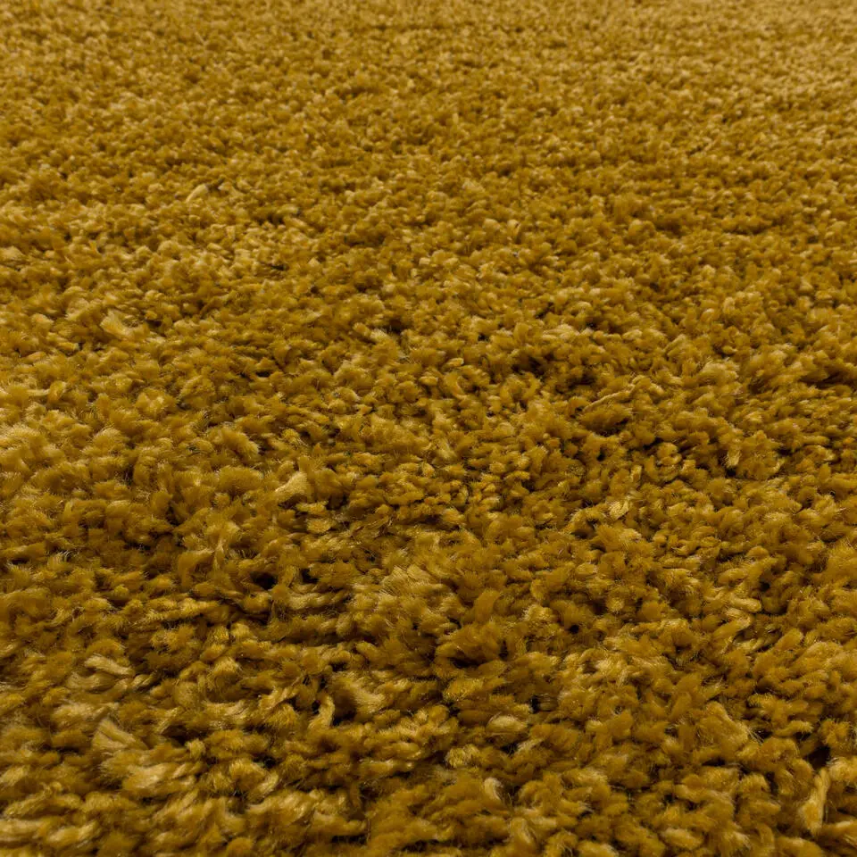 Monaco Soft Shaggy Hoogpolig Vloerkleed Goud - 140x200 CM