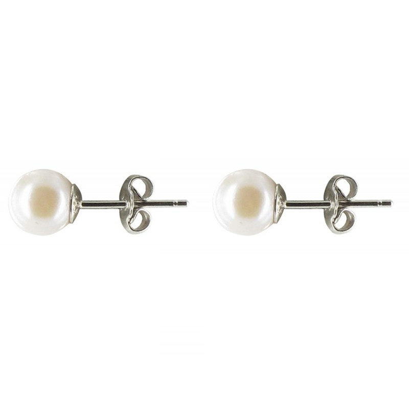 Boucles d'Oreilles Clou Argent et Perles de Culture 6.5-7 mm - Classics