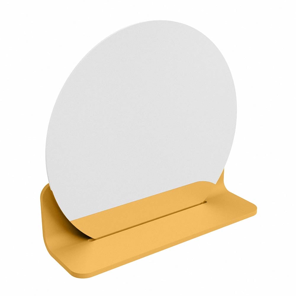 Mondiaz Spot spiegel rond Ø40cm met planchet ocher
