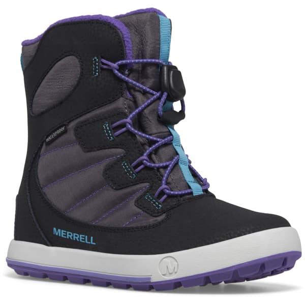 Après ski MERRELL SNOW BANK 4.0 WP JR BLACK/PURPLE/TURQUOISE