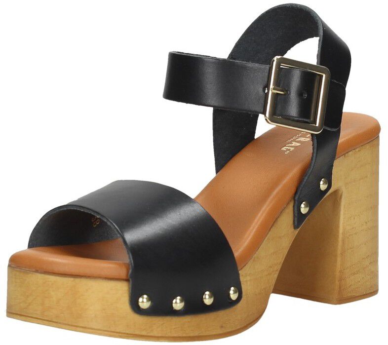 Red Rag Sandalen Hak zwart
