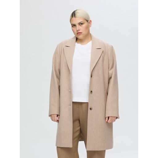 Selected Femme Alma Uldfrakke, Sandshell, 40