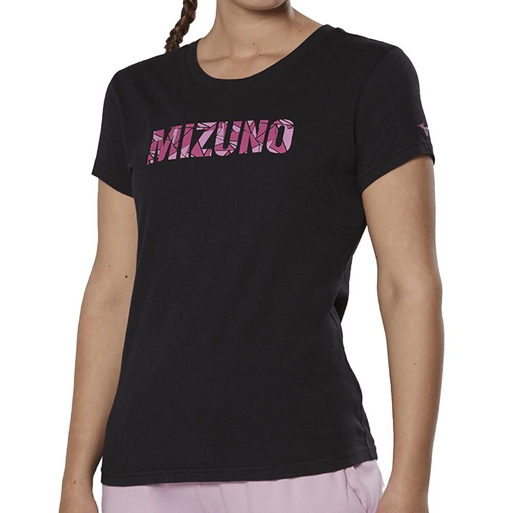 Mizuno T-shirt Noir Femme technique Mizuno Athletic