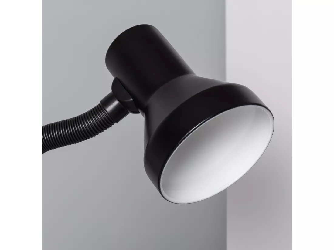 Lampe de Bureau Flex Métal Eret avec Pince Noir