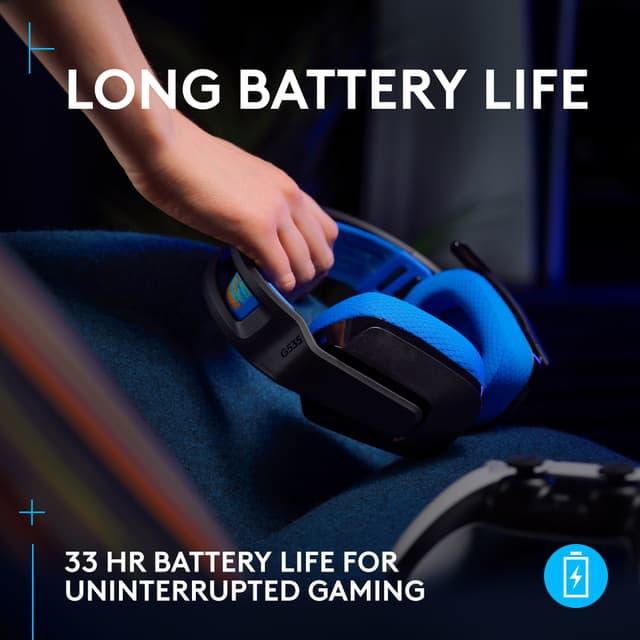 Logitech G G535 gaming-høretelefoner (sort)