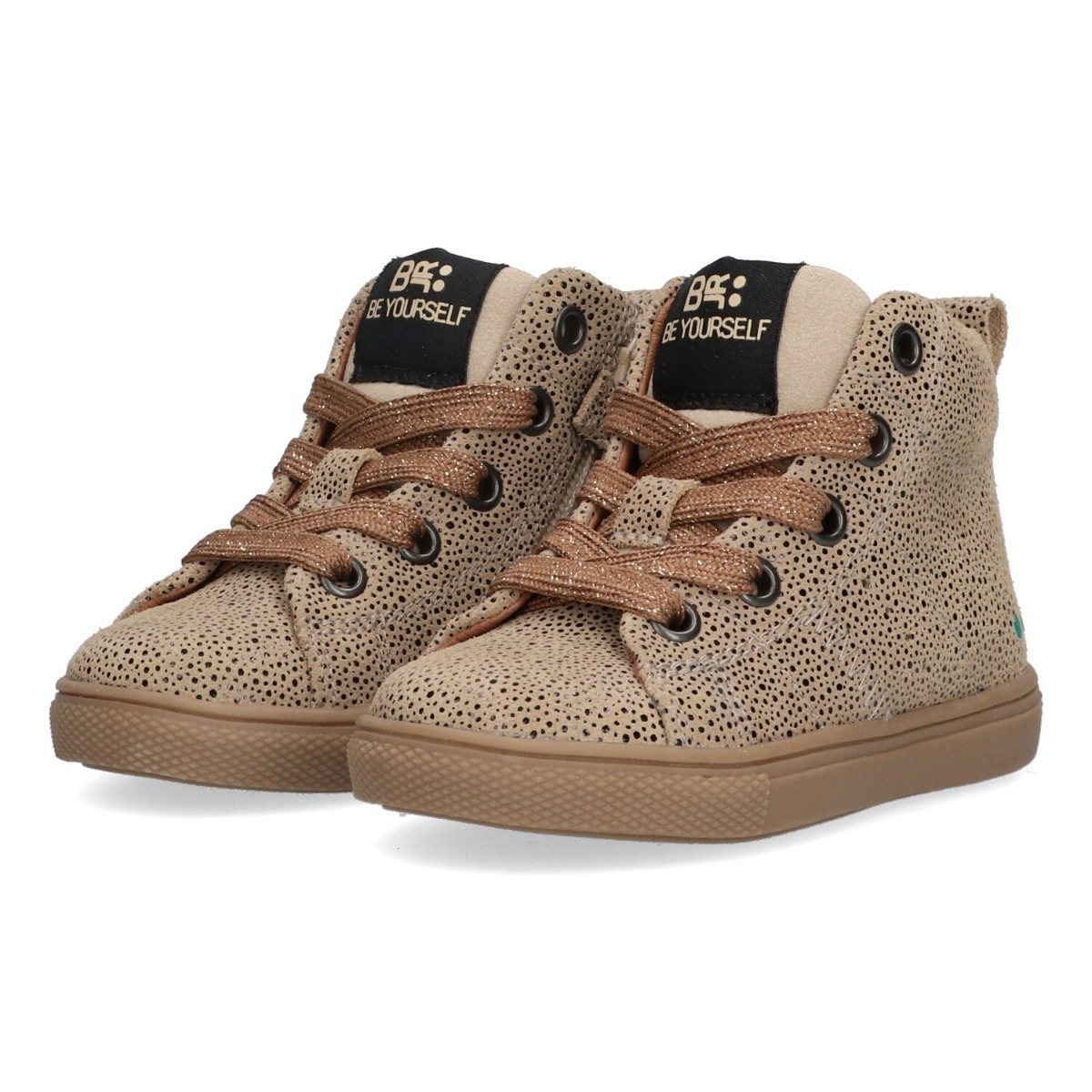 Luca Louw - Hoge Sneakers Bunnies Taupe