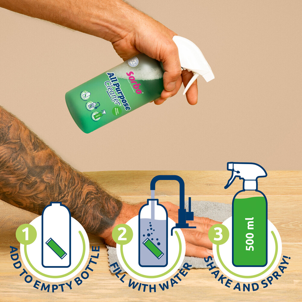 Sorbo Fles + Sachet Allesreiniger