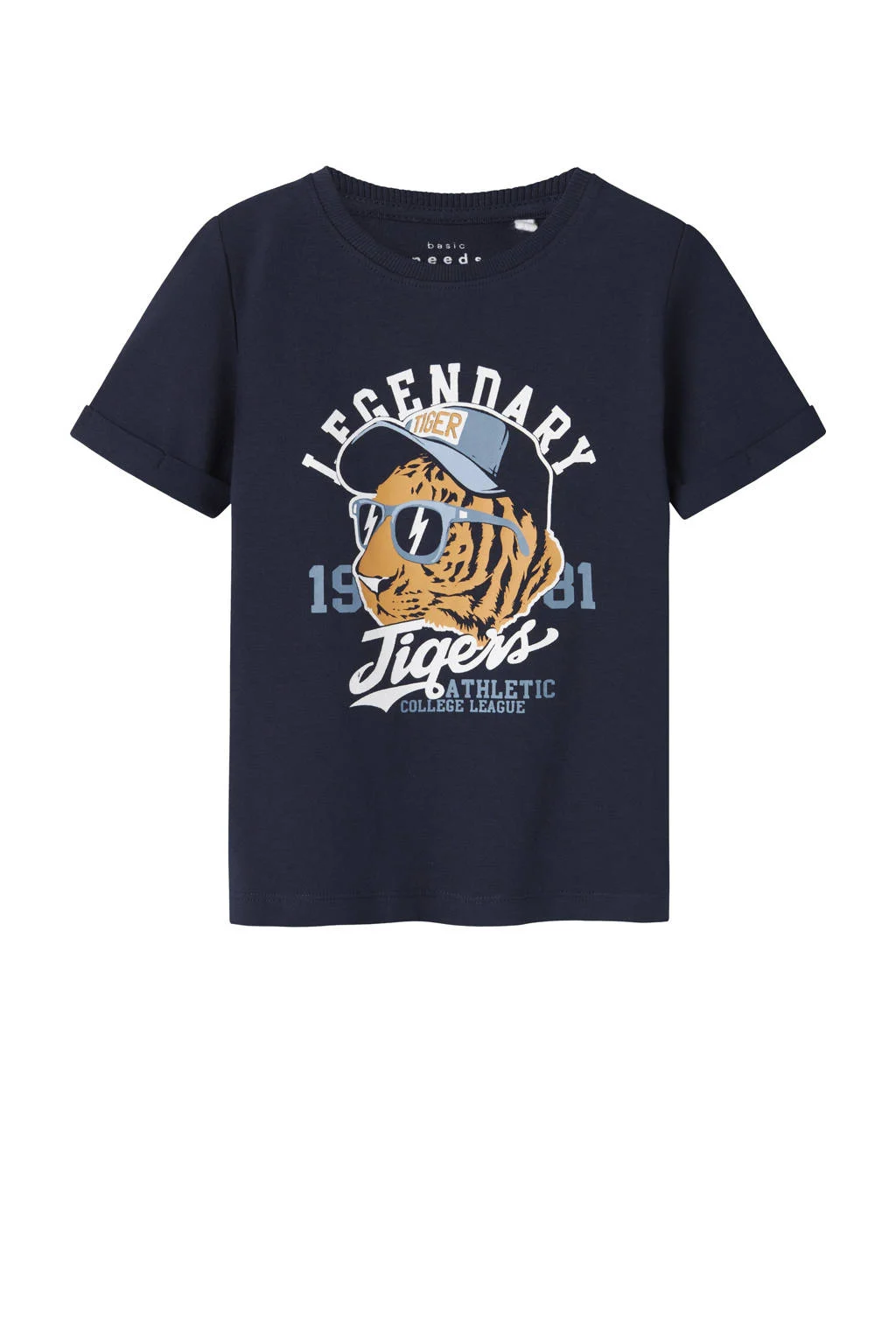 NAME IT t-shirt donkerblauw