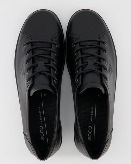Ecco Soft 2.0 Schnürschuhe in Schwarz