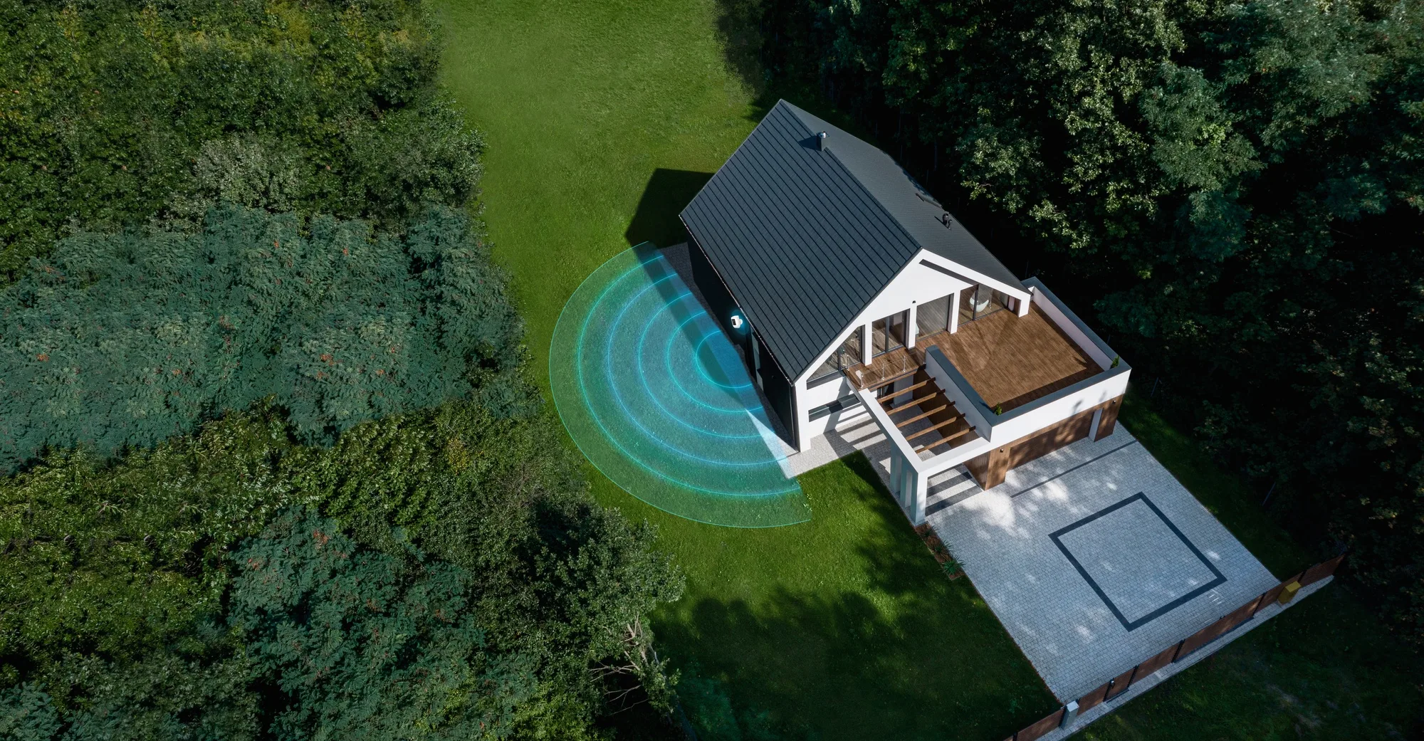 Ring Spotlight Cam Pro Plug-in Blanc Caméra de surveillance