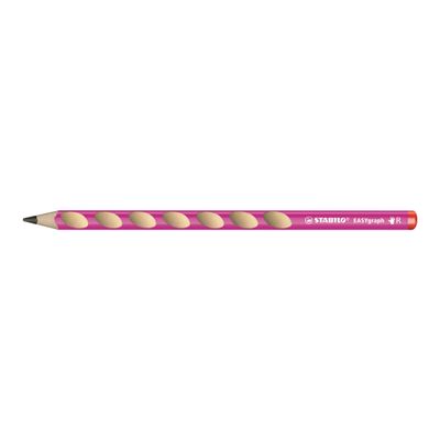 STABILO Easy Graph - Crayon à papier HB - pour droitier - rose