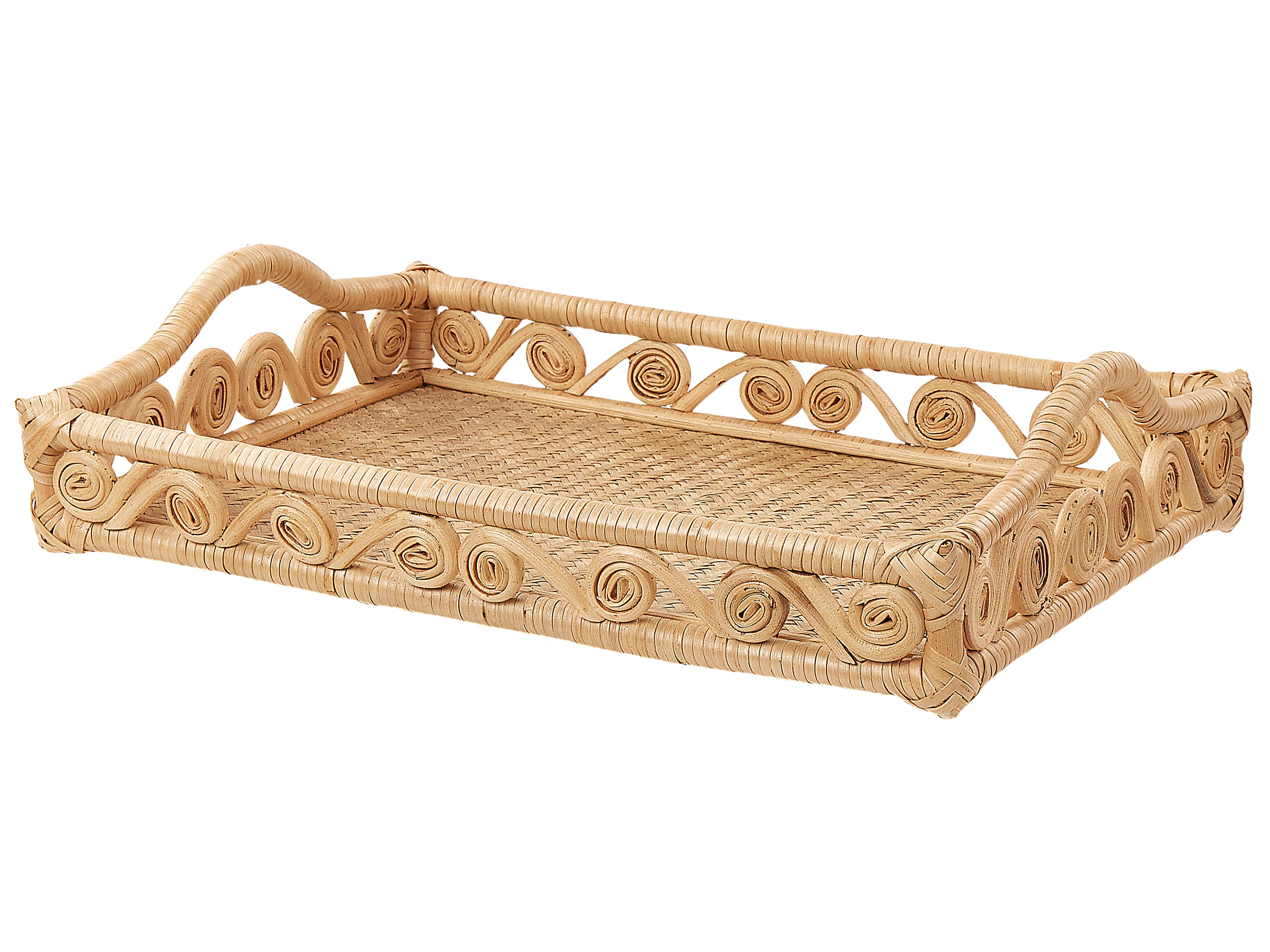 Decoratief dienblad CALAYAN Rotan Beige