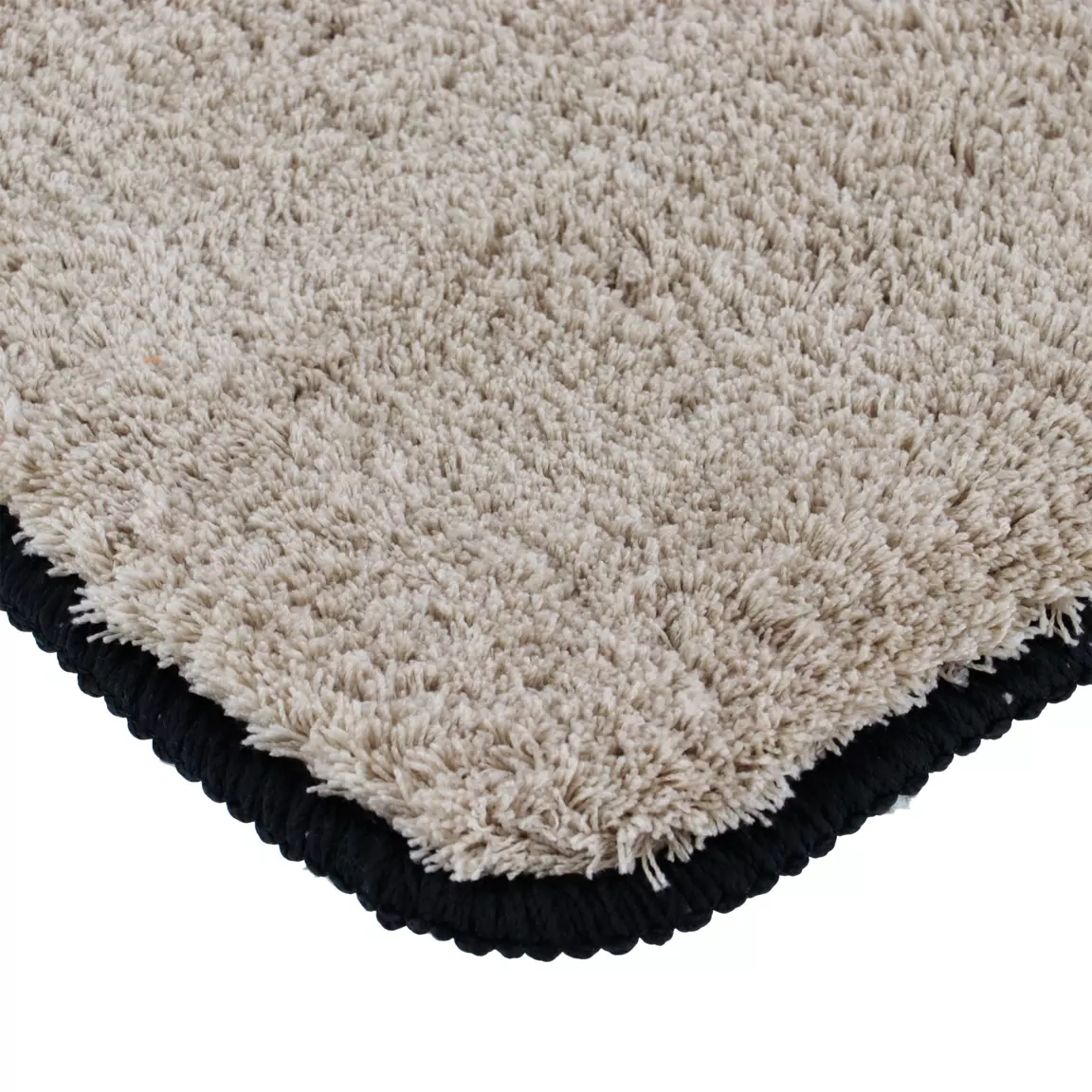 Tapis de bain antidérapant (120 x 45 cm) Black Line Gris ficelle / noir