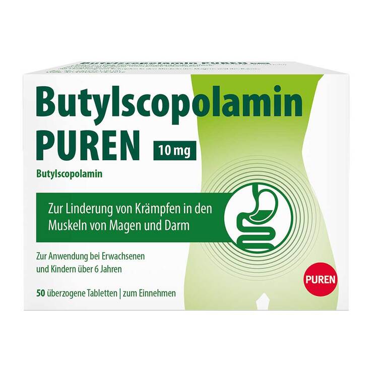 Butylscopolamin PUREN 10 mg Tabletten, 50 St
