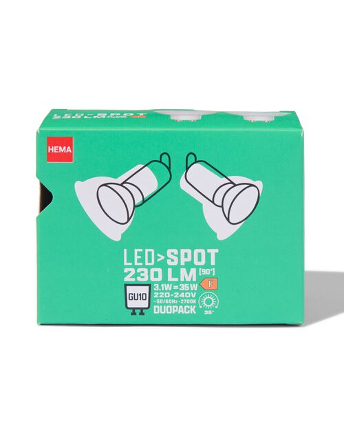 2 ampoules led GU10 3,1W 230lm