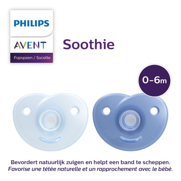 Philips Avent Soothie Fopspeen - 0-6 Mnd - 2 Stuks