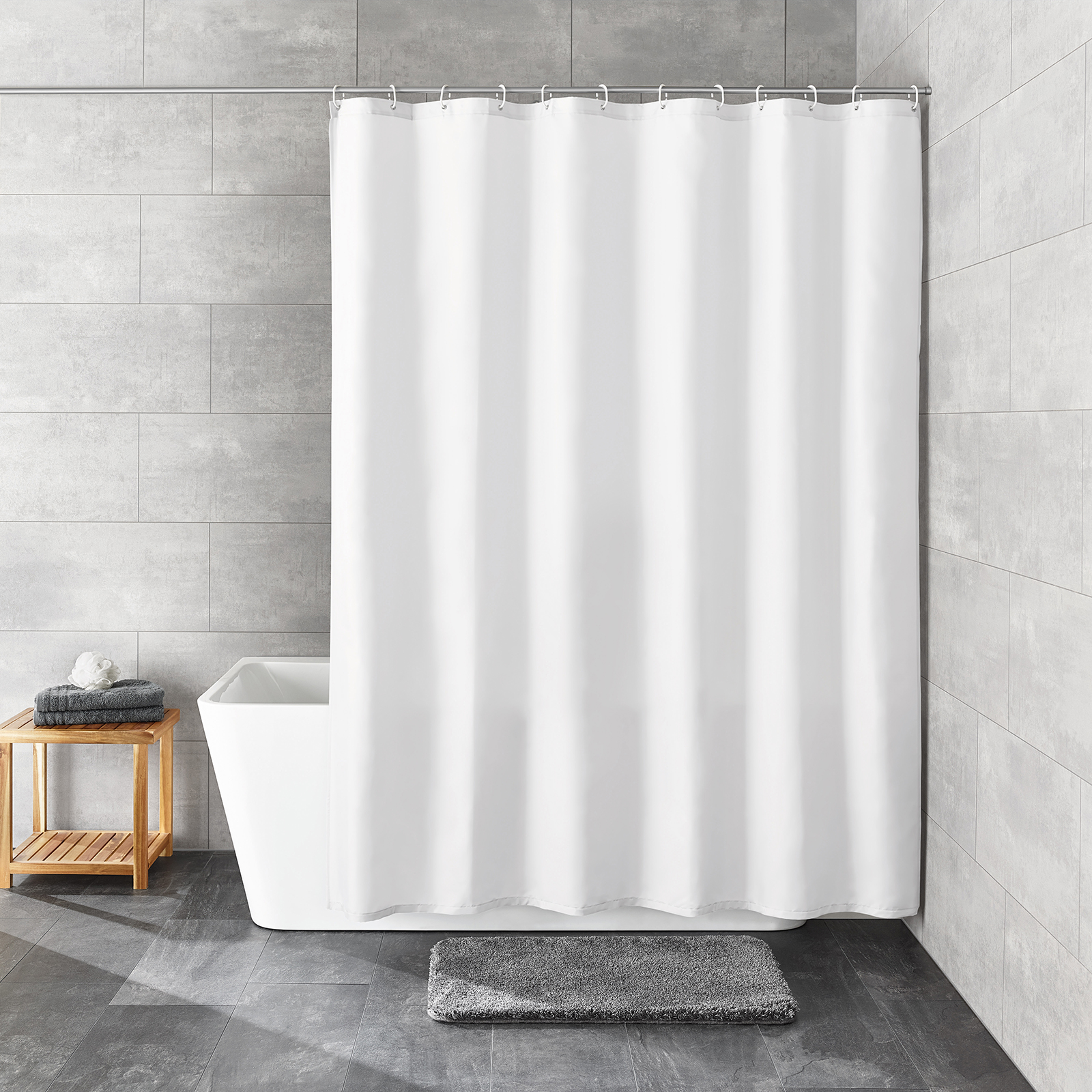 Kleine Wolke Duschvorhang - schneeweiß - 180x200 cm