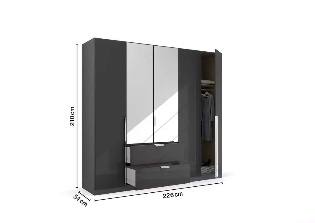 Kleiderschrank Ragona-Spin 226 x 210 cm