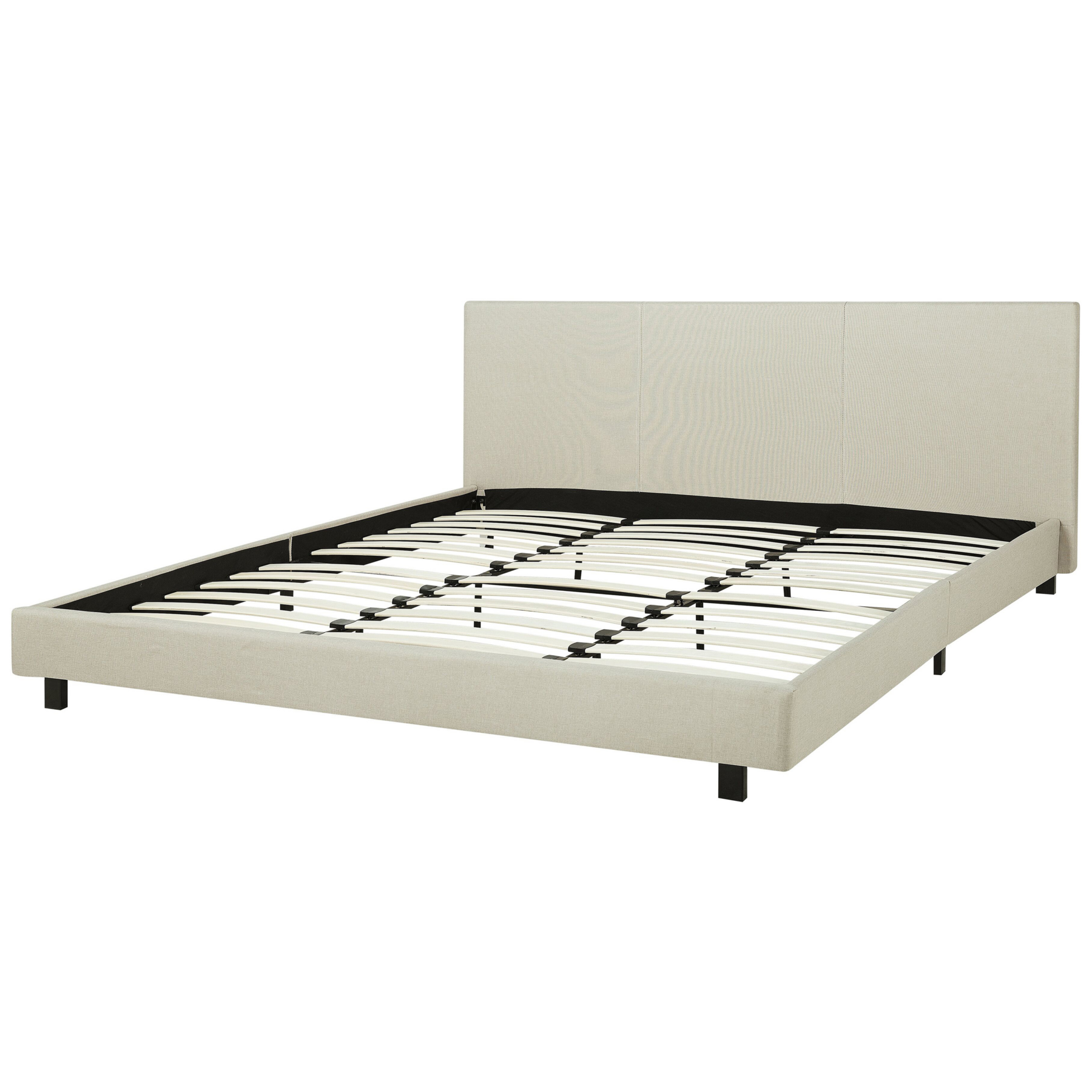 Beliani - ALBI  - Tweepersoonsbed - Beige - 180 x 200 cm - Polyester