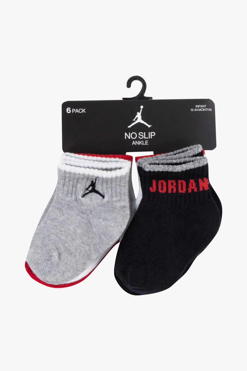 JORDAN 6-Pack Legacy Toddler Grip 16-18.5 Baby Socken