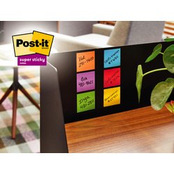 Bloc-notes super sticky notes, 47,6 x 47,6 mm, 18+6