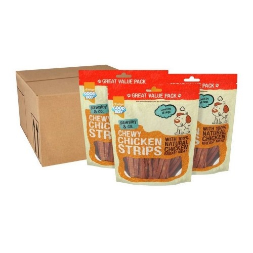 Petiscos naturais para cães com sabor de frango